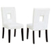 Shannon Open Back Upholstered Dining Chairs White (Set of 2) image