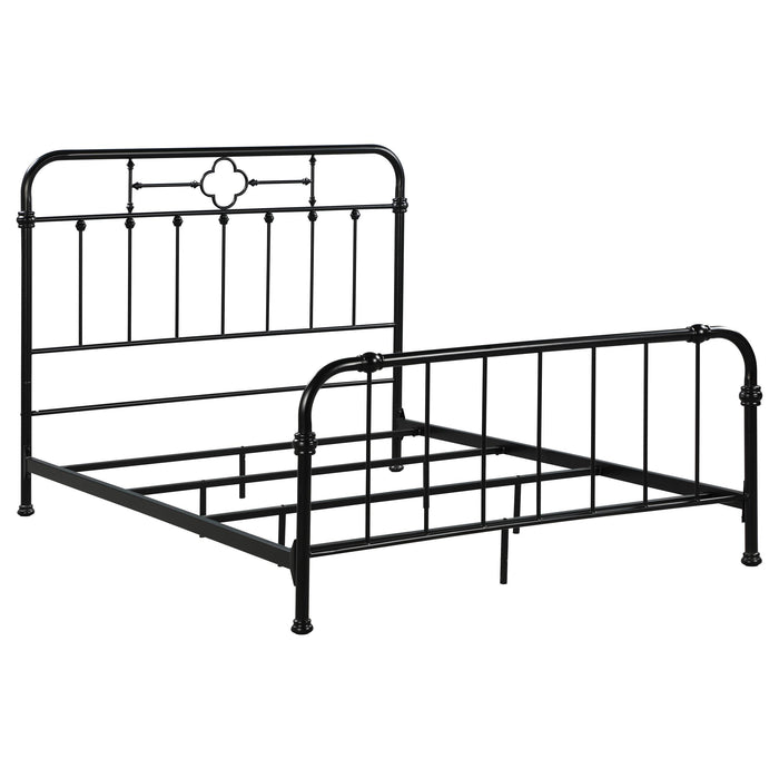 Packlan Queen Metal Panel Bed Matte Black image