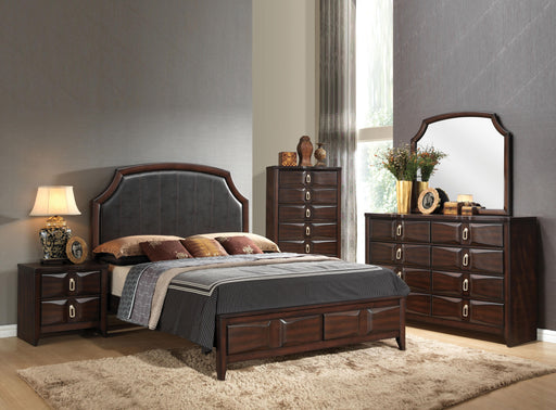 Lancaster Espresso PU & Espresso Queen Bed image