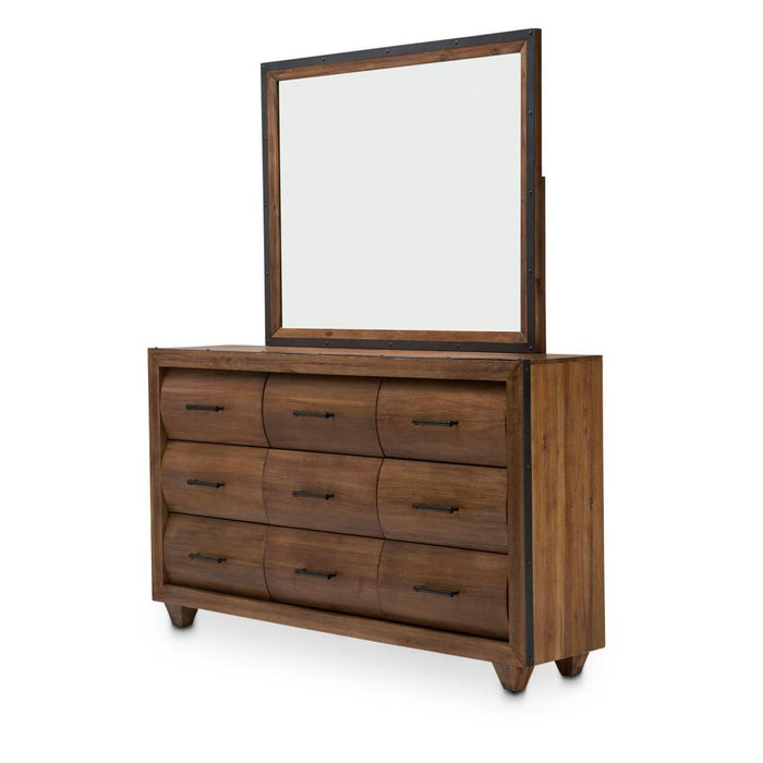 Brooklyn Walk Dresser in Burnt Umber