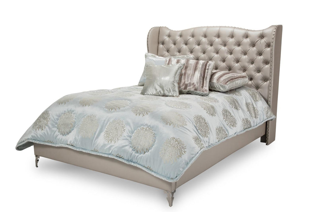 Hollywood Loft King Upholstered Platform Bed in Frost image