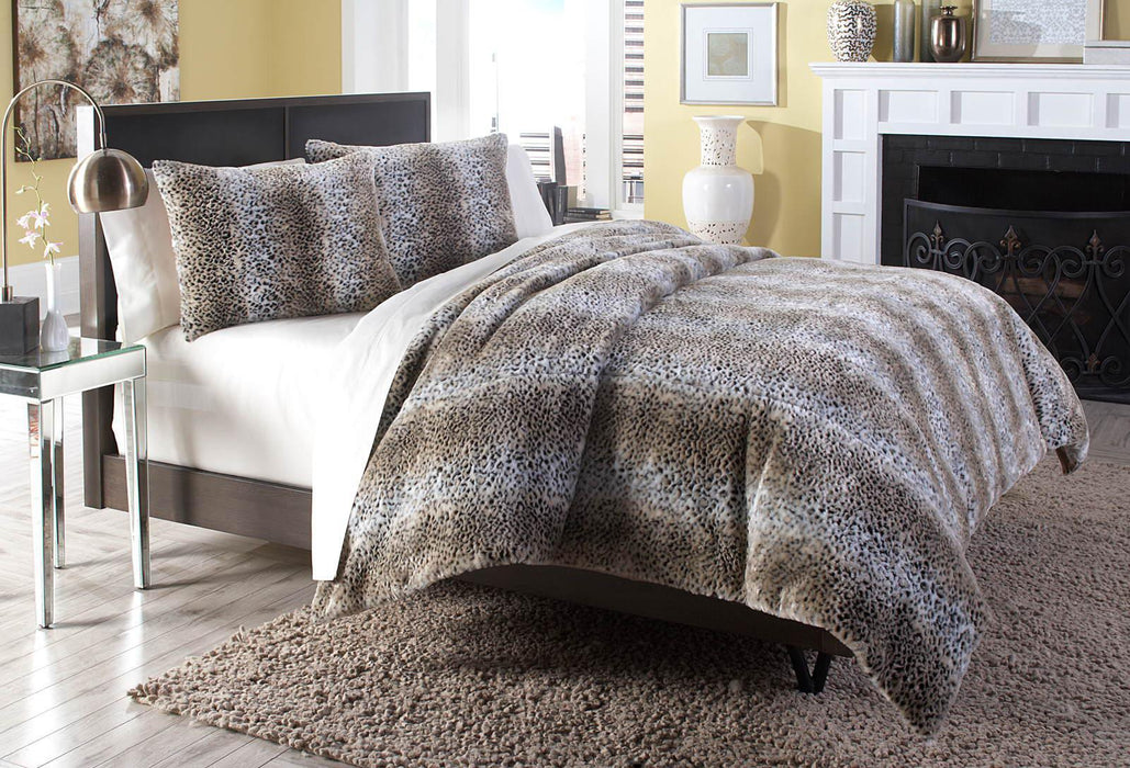 Kasbah 3-Pc Queen Duvet Set In Brown