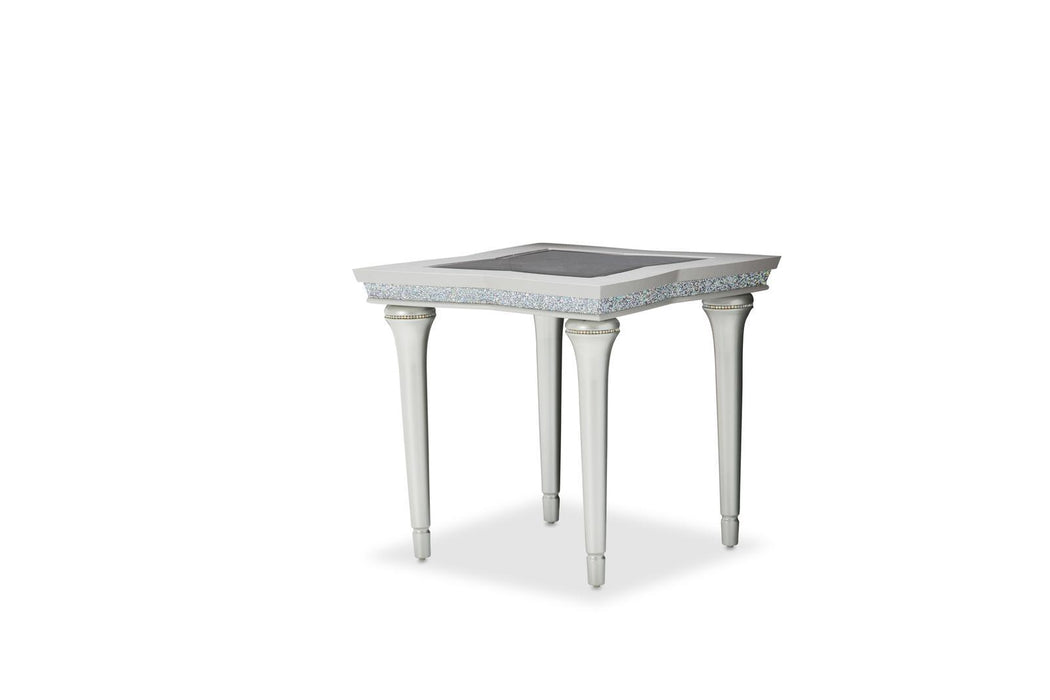 Melrose Plaza End Table In Dove