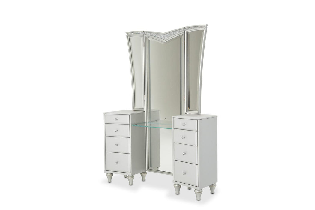 Melrose Plaza Vanity Mirror In Dove