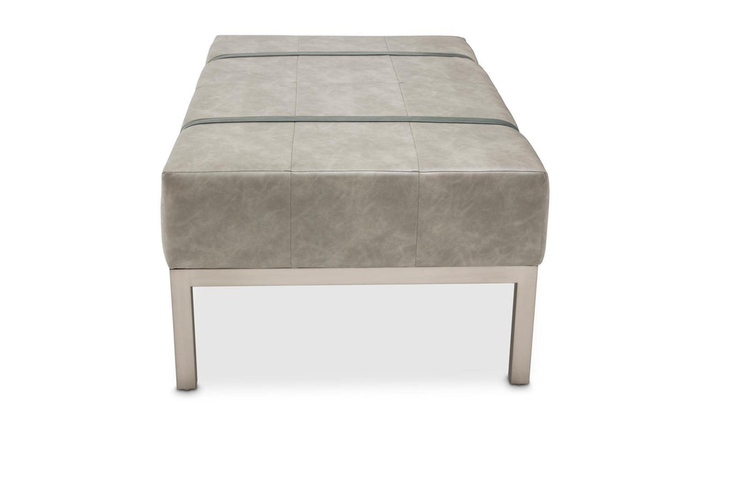 Menlo Station Rectangular Cocktail Ottoman in DoveGray