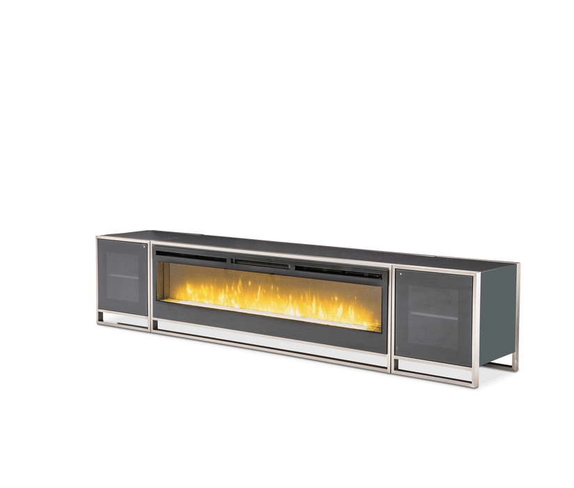 Metro Lights Fireplace Insert in Midnight