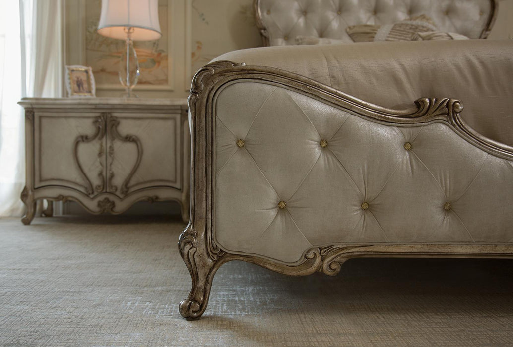 Platine De Royale King Panel Bed In Antique Platinum 09000EKPL3-101