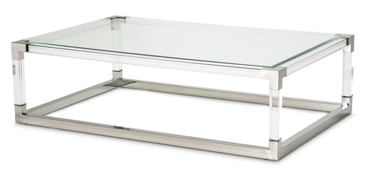 State St Rectangular Cocktail Table in Stainless Steel image