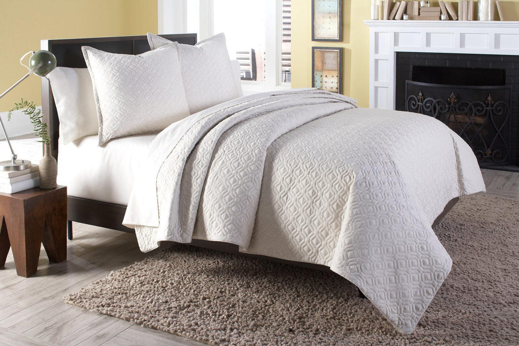 Taylor 3-Pc Queen Coverlet/Duvet Set In Linen
