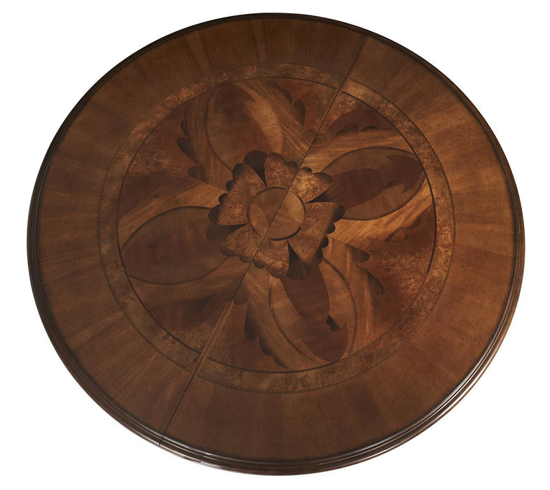 Villa Valencia Round Dining Table In Classic Chestnut 72001-55