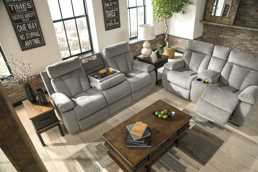 Mitchiner Reclining Sofa With Drop Down Table