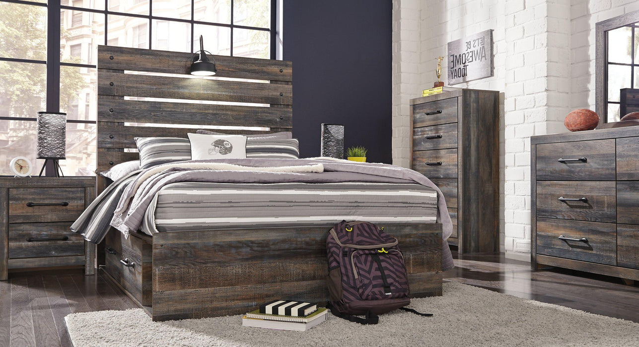 Drystan Bed With 4 Storage Drawers
