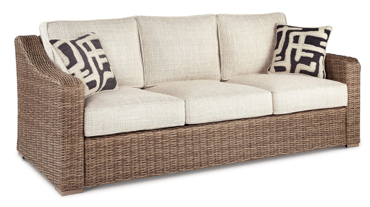 Beachcroft Outdoor Sofa, Lounge Chairs And Fire Pit