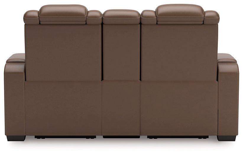 High Impact Power Reclining Loveseat with Console