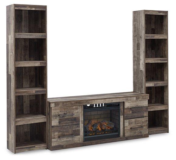 Derekson 3-Piece Entertainment Center With Electric Fireplace