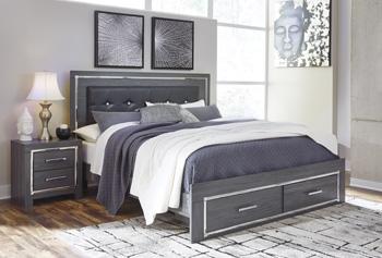 Lodanna Bed With 2 Storage Drawers