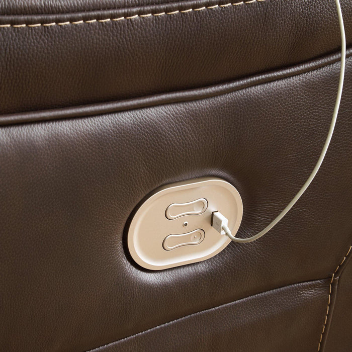 Dunleith 3-Piece Power Reclining Loveseat With Console