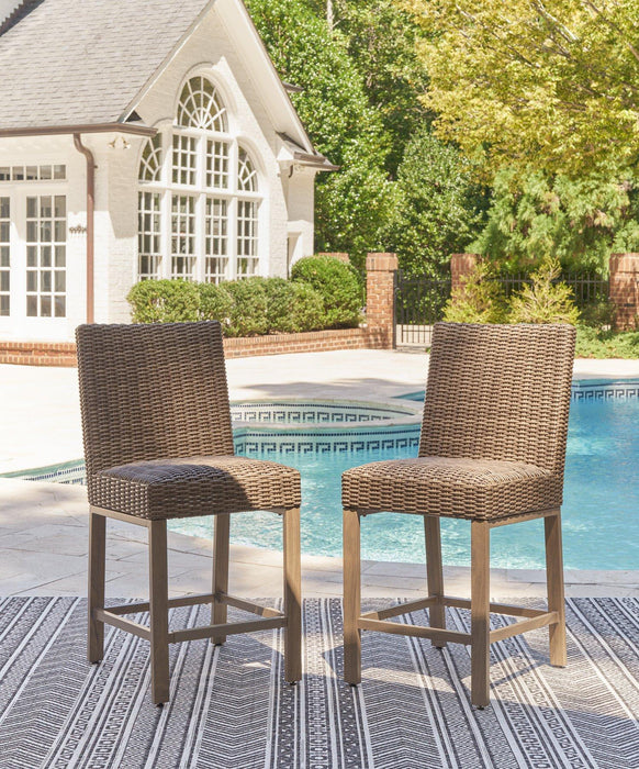 Walton Bridge Outdoor Bar Stool (Set Of 2)