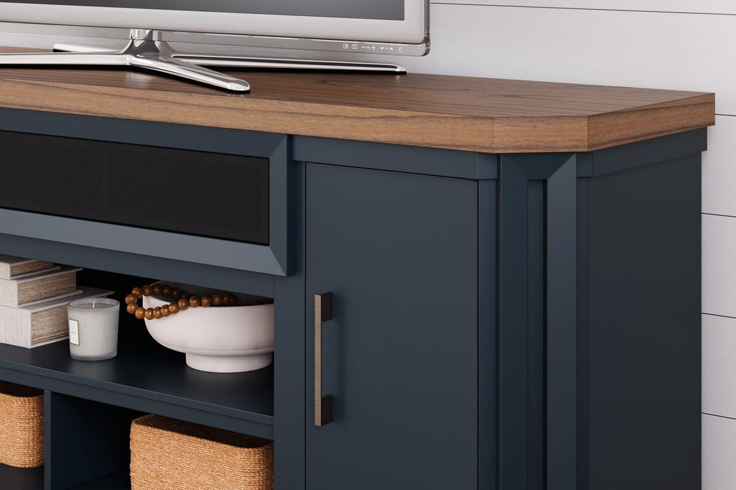 Landocken 83" TV Stand With Electric Fireplace