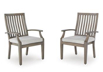 Rainier Ranch Outdoor Arm Chair With Cushion (Set Of 2)