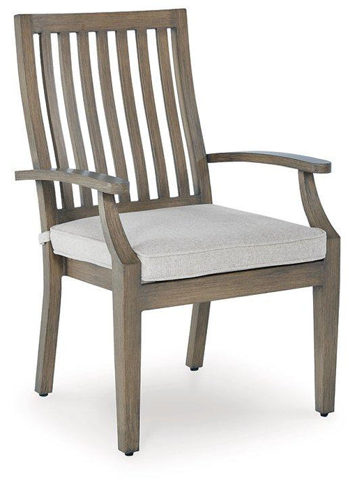 Rainier Ranch Outdoor Arm Chair With Cushion (Set Of 2)