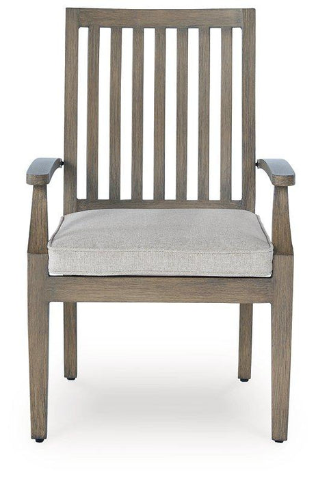 Rainier Ranch Outdoor Arm Chair With Cushion (Set Of 2)
