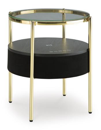 Nedman Accent Table With Speaker