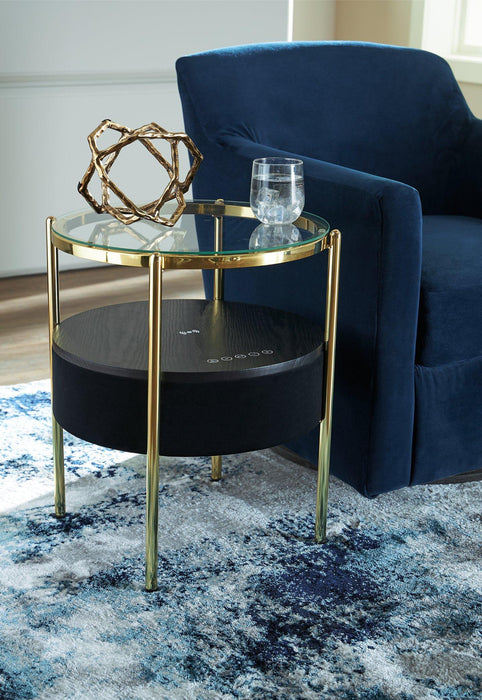 Nedman Accent Table With Speaker
