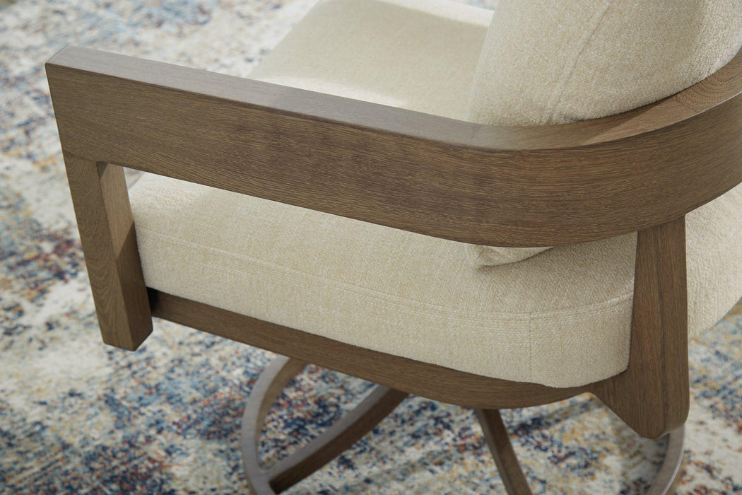 Serene Bay Outdoor Swivel Dining Chair With Cushion (Set Of 2)