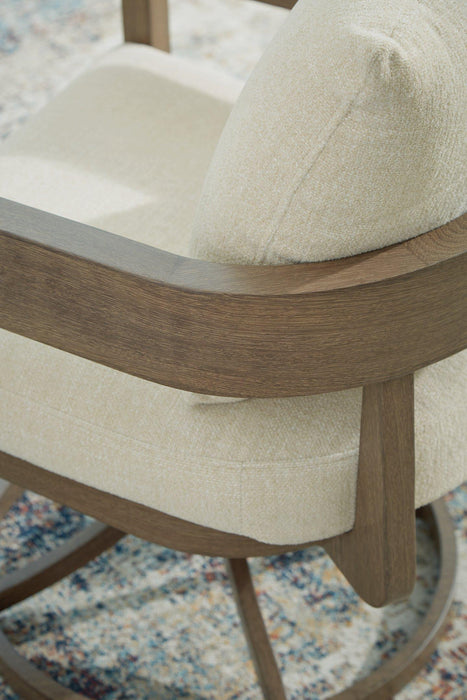 Serene Bay Outdoor Swivel Dining Chair With Cushion (Set Of 2)