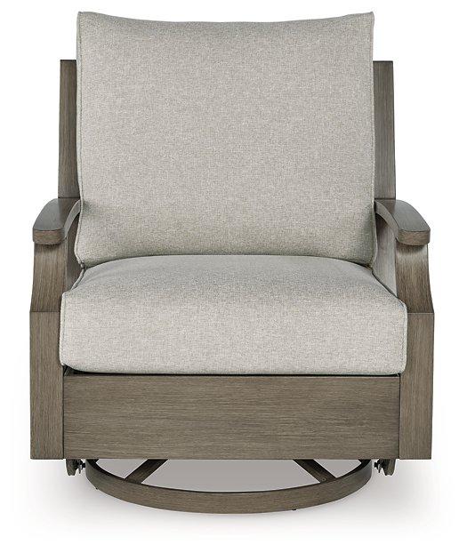 Rainier Ranch Outdoor Swivel Glider Chair With Cushion