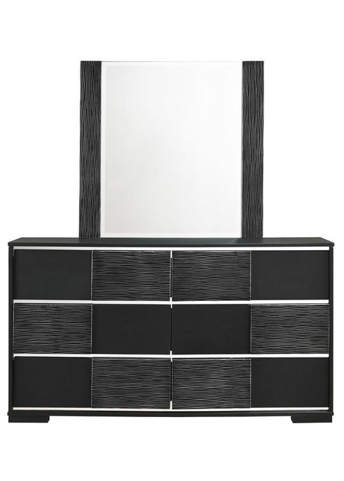 Blacktoft Rectangle Dresser Mirror Black