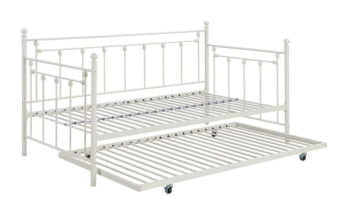 Nocus Spindle Metal Twin Daybed with Trundle