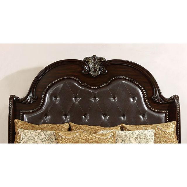 Fromberg Brown Cherry Queen Bed