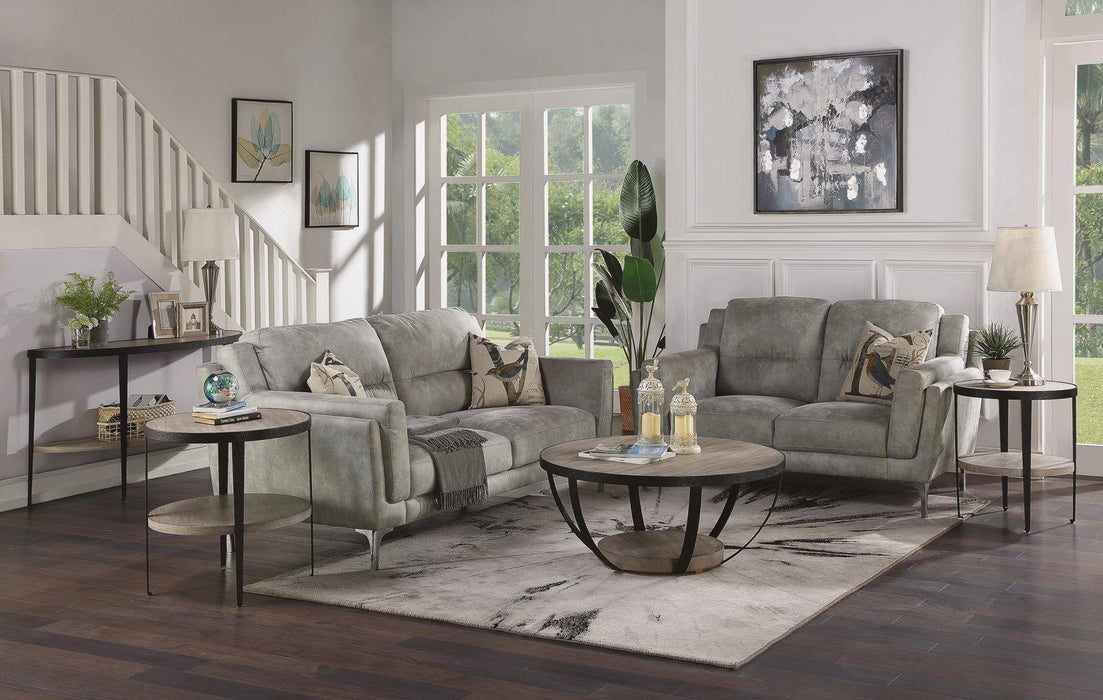 Flexsteel Compass Sofa Table In Gray/Black