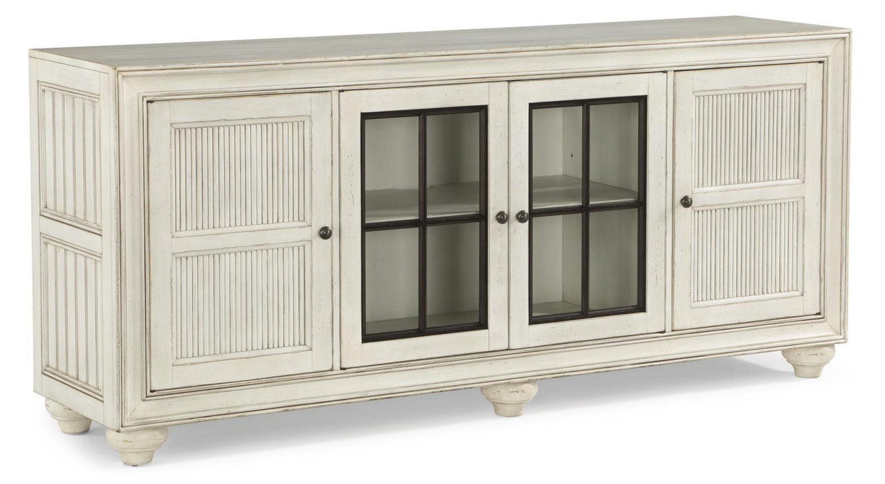 Flexsteel Harmony Entertainment Base In White