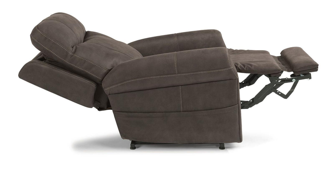 Flexsteel Jenkins Power Lift Recliner With Power Headrest And Lumbar