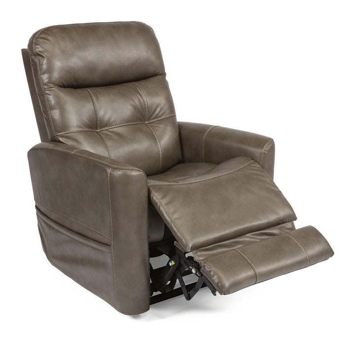 Flexsteel Kenner Power Lift Recliner With Power Headrest And Lumbar