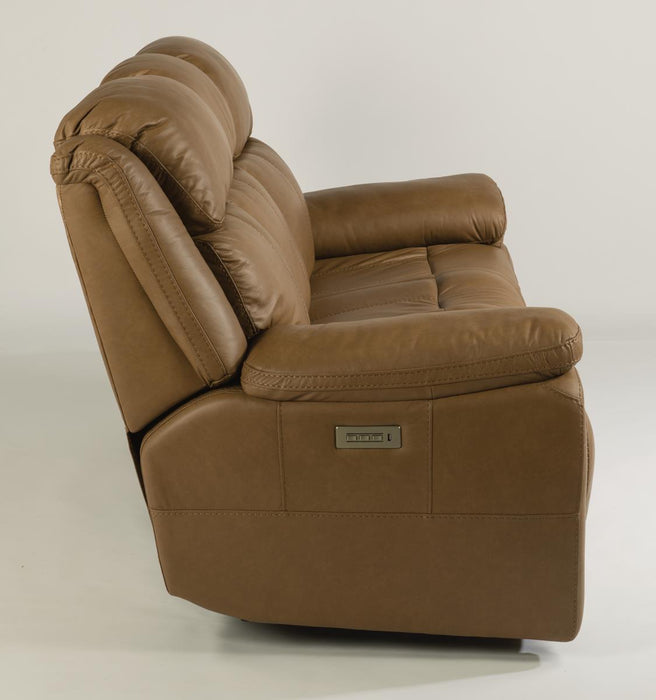 Flexsteel Elijah Power Reclining Sofa with Power Headrests & Lumbar