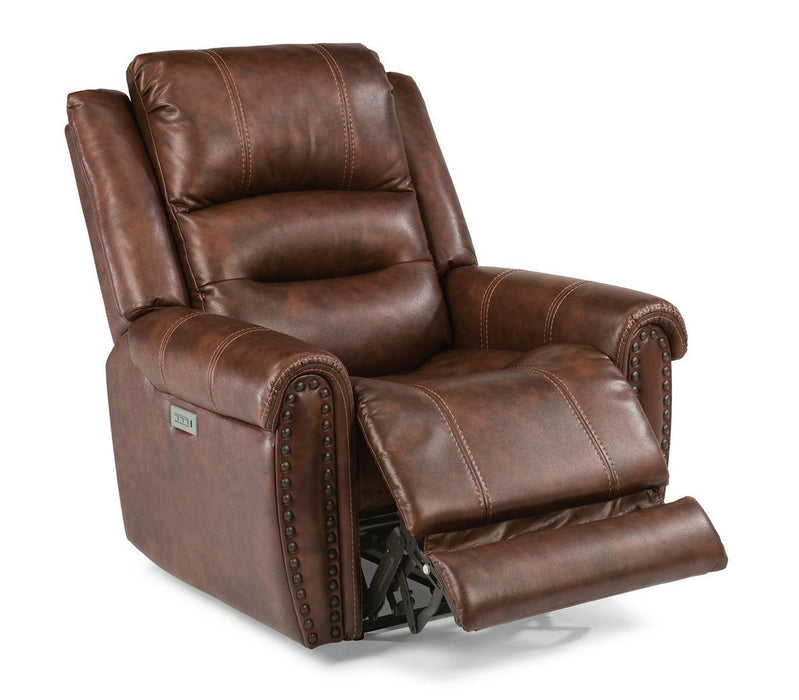 Flexsteel Oscar Power Lift Recliner with Power Headrest and Lumbar