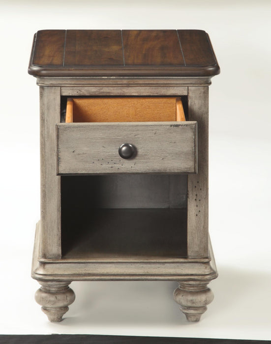 Flexsteel Plymouth Chairside Table In Two-Tone