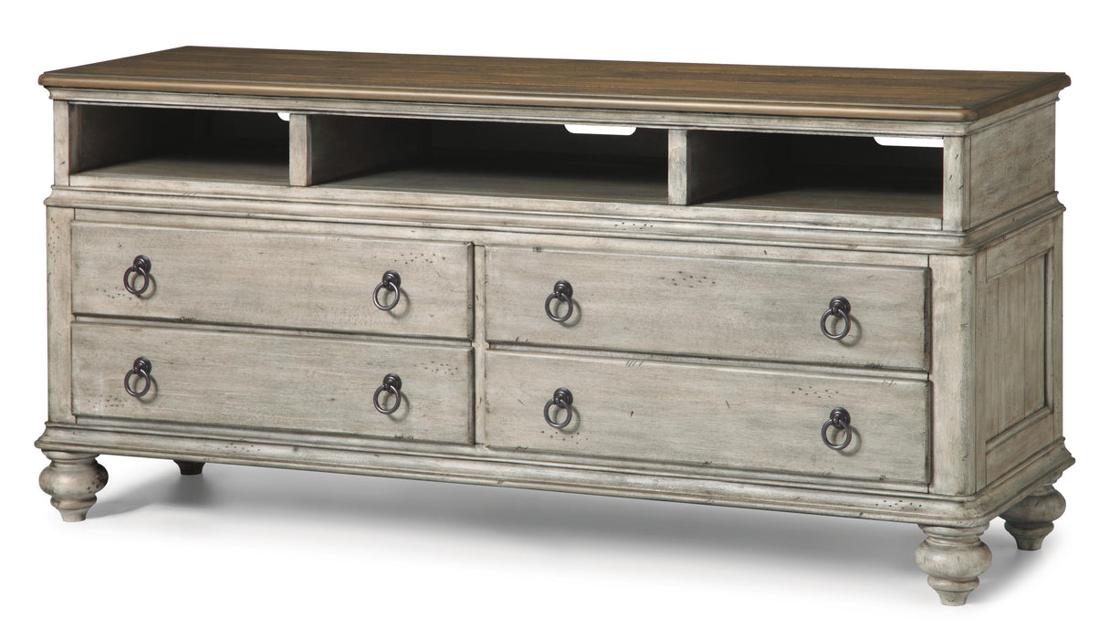 Flexsteel Plymouth Entertainment Base In Two-Tone