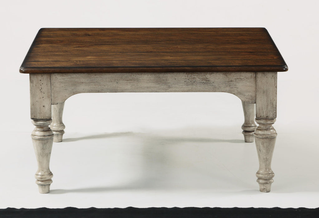 Flexsteel Plymouth Square Cocktail Table In Two-Tone