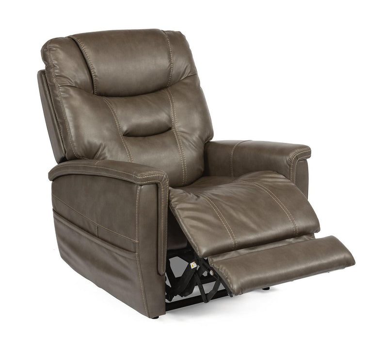 Flexsteel Shaw Power Lift Recliner With Power Headrest And Lumbar