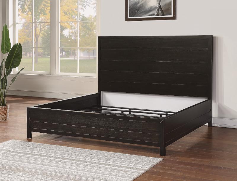 Flexsteel Wynwood Cologne King Panel Bed in Dark Brown