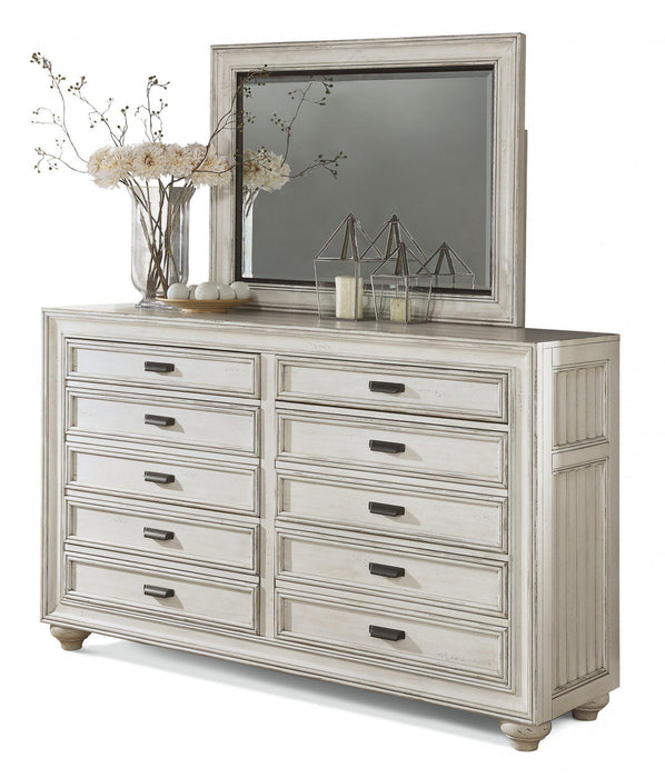 Flexsteel Wynwood Harmony Mirror In White Wood