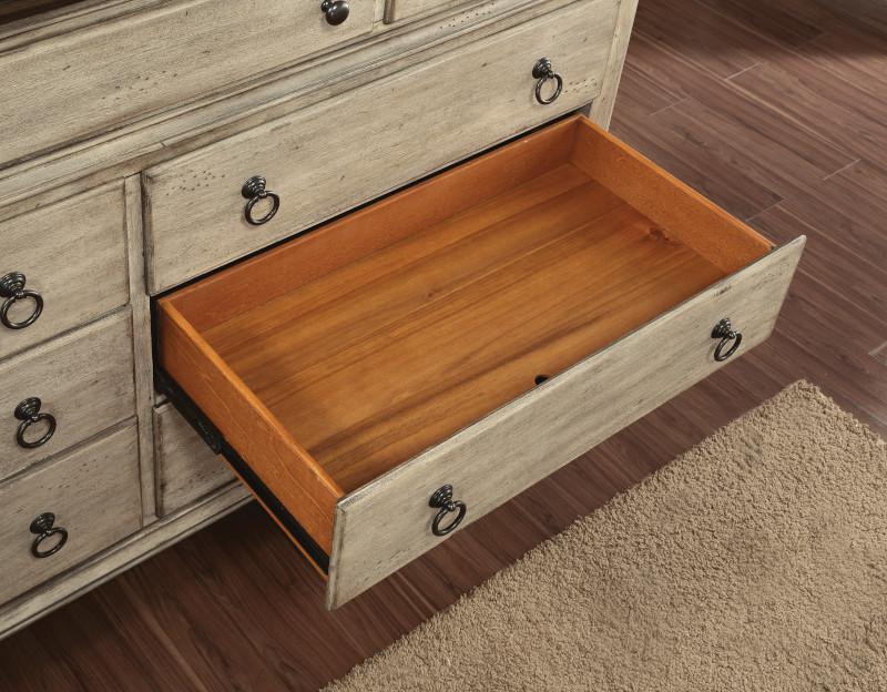 Flexsteel Wynwood Plymouth Dresser in Whitewash Wood