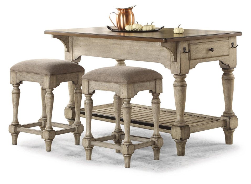 Flexsteel Wynwood Plymouth Kitchen Island In Two-Toned