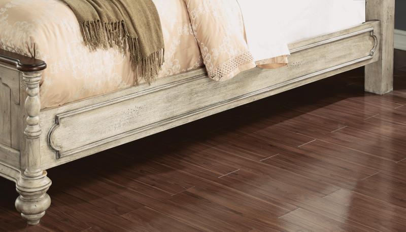 Flexsteel Wynwood Plymouth Queen Poster Bed In Whitewash Wood