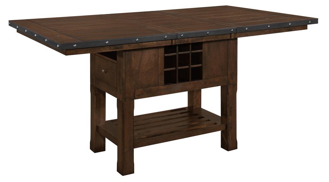 Schleiger Counter Height Dining Table in Dark Brown 5400-36XL*